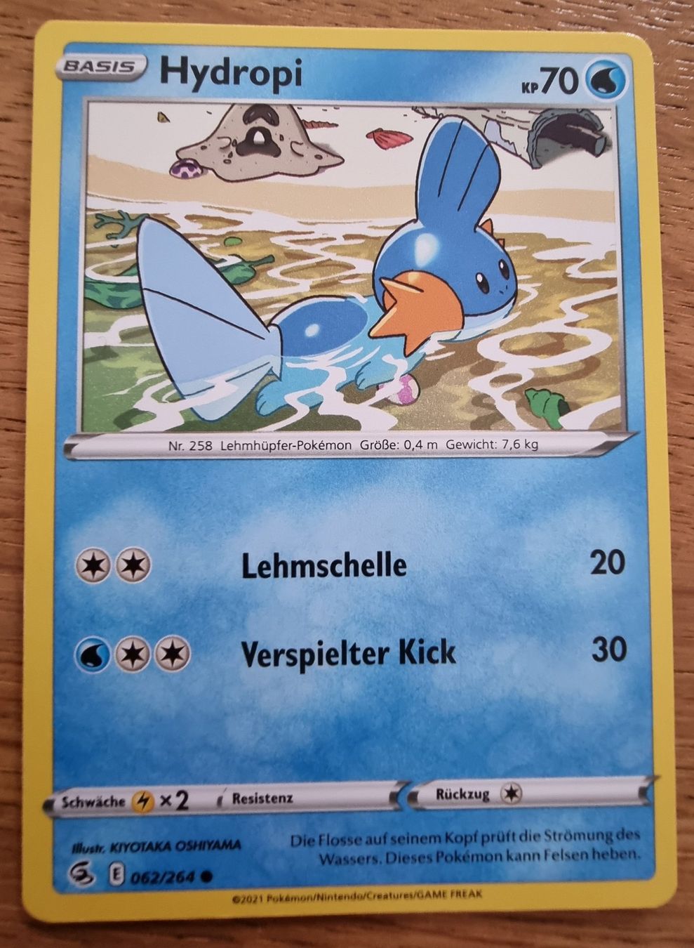 Pokémon Sammelbilder & Trading cards: Pokémon Hydropi DE 62/264 NM+ – Gebraucht aus Roggwil BE von S_Cards
