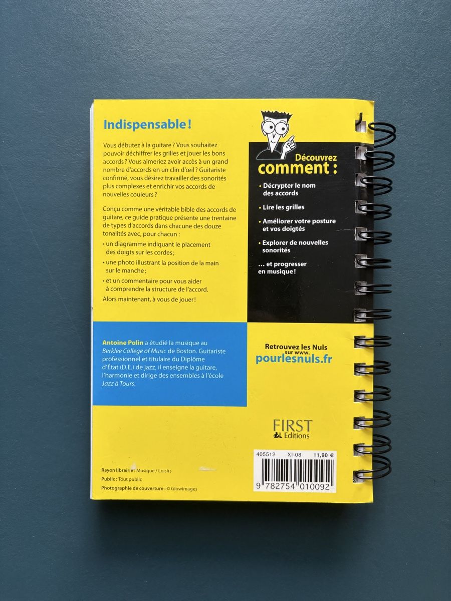 Libri: Accords de guitare pour les Nuls – Usato da Basel venduto da siisx 1