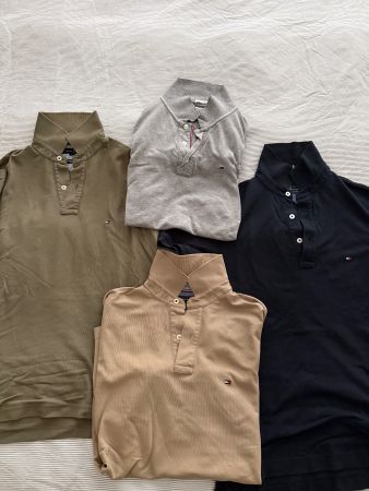 4x Tommy Polos Slim Fit S
