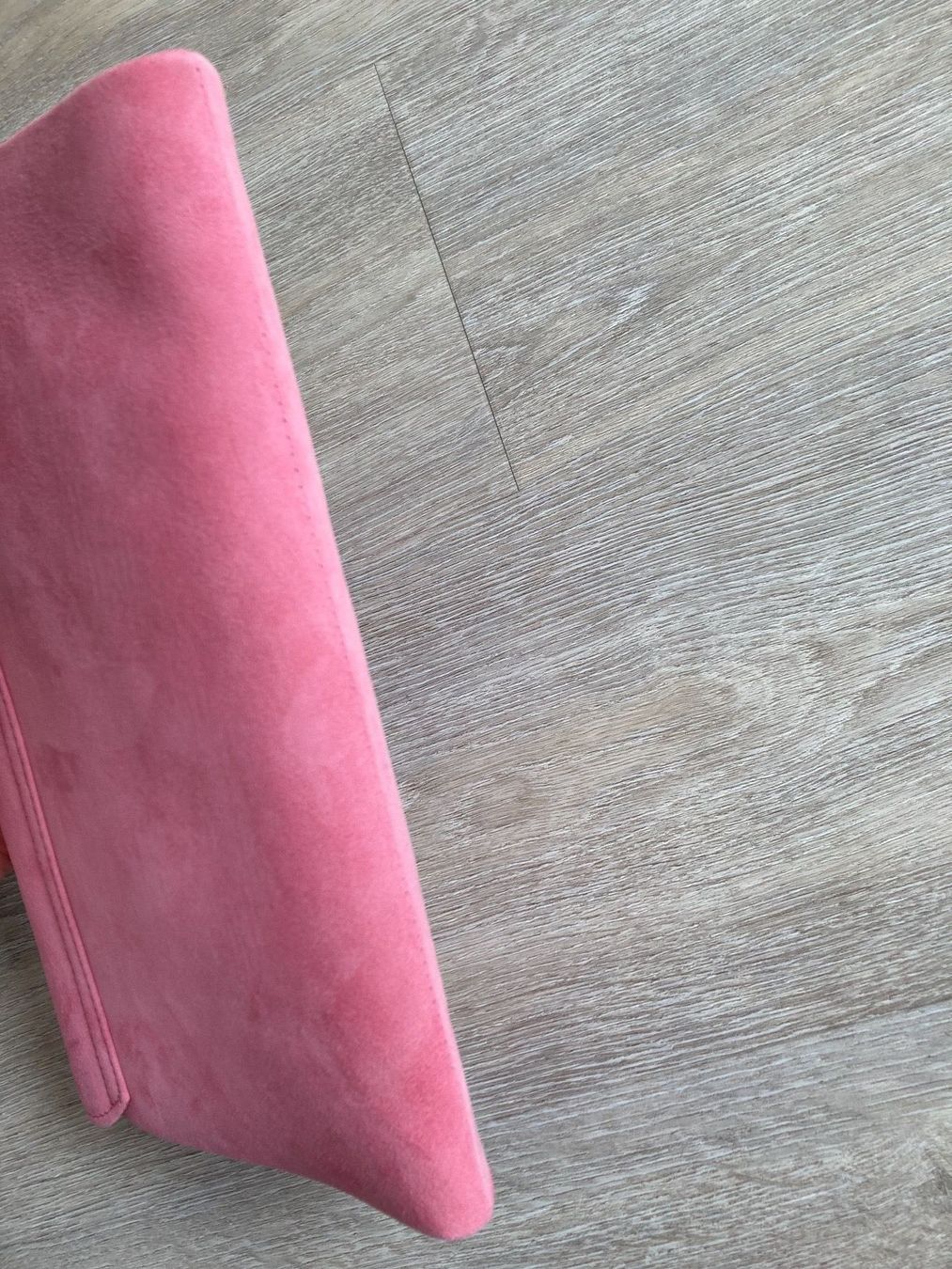 Taschen für Damen: Neue Veloursleder Clutch pink – Neu und originalverpackt aus Wohlen AG von SZS30 4