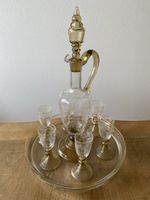 Glaskaraffen-Schnapsglas Set