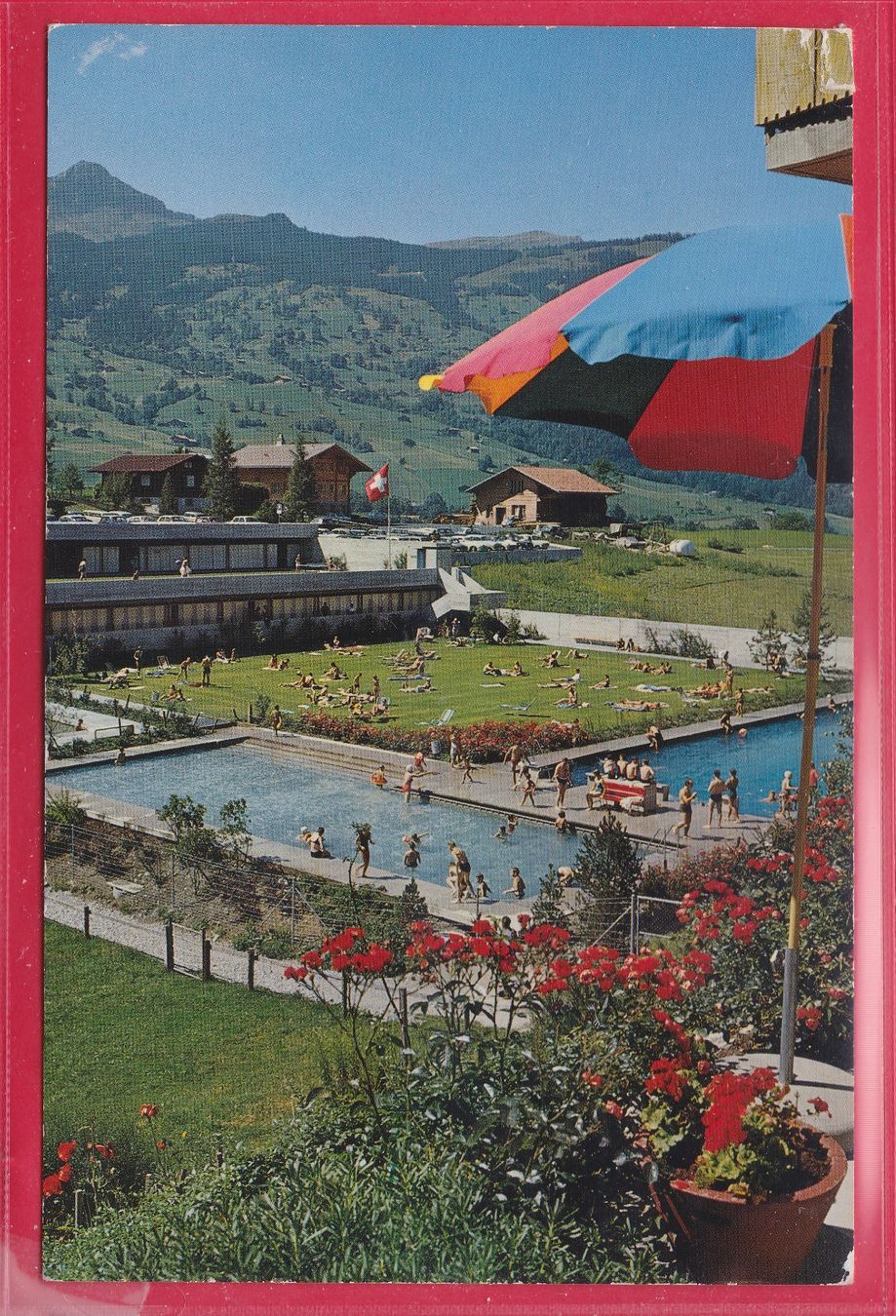 Cartoline postali: GRINDELWALD, GARTENBAD HELLBACH, 6.6.1966, TSCHUGGEN – Usato da Oberrieden venduto da Gebirgsstelze