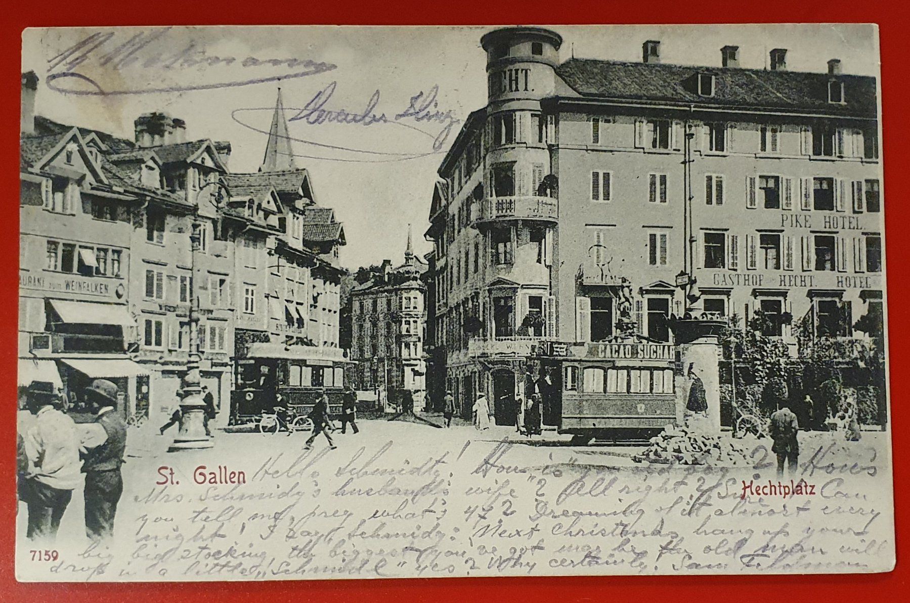 Ansichtskarten: St.Gallen 1904 - Hechtplatz – Gebraucht aus Kreuzlingen von Rschweiz1