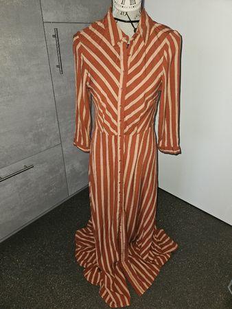 YAS gestreiftes Sommerkleid Maxikleid Gr M Damen Neuwertig