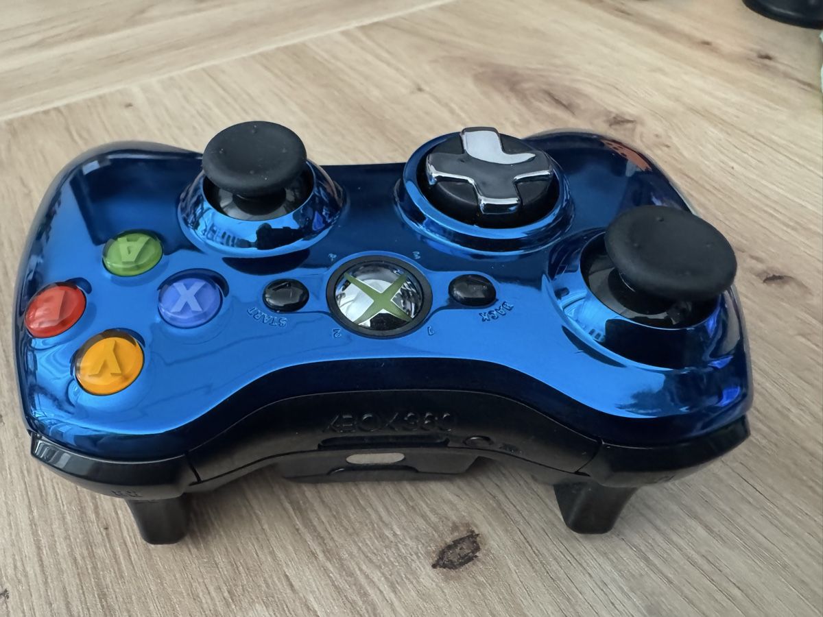 Microsoft Controller: Xbox 360 Wireless Controller – Blau/Chrom – Gebraucht aus Brig von RetroGamers 1