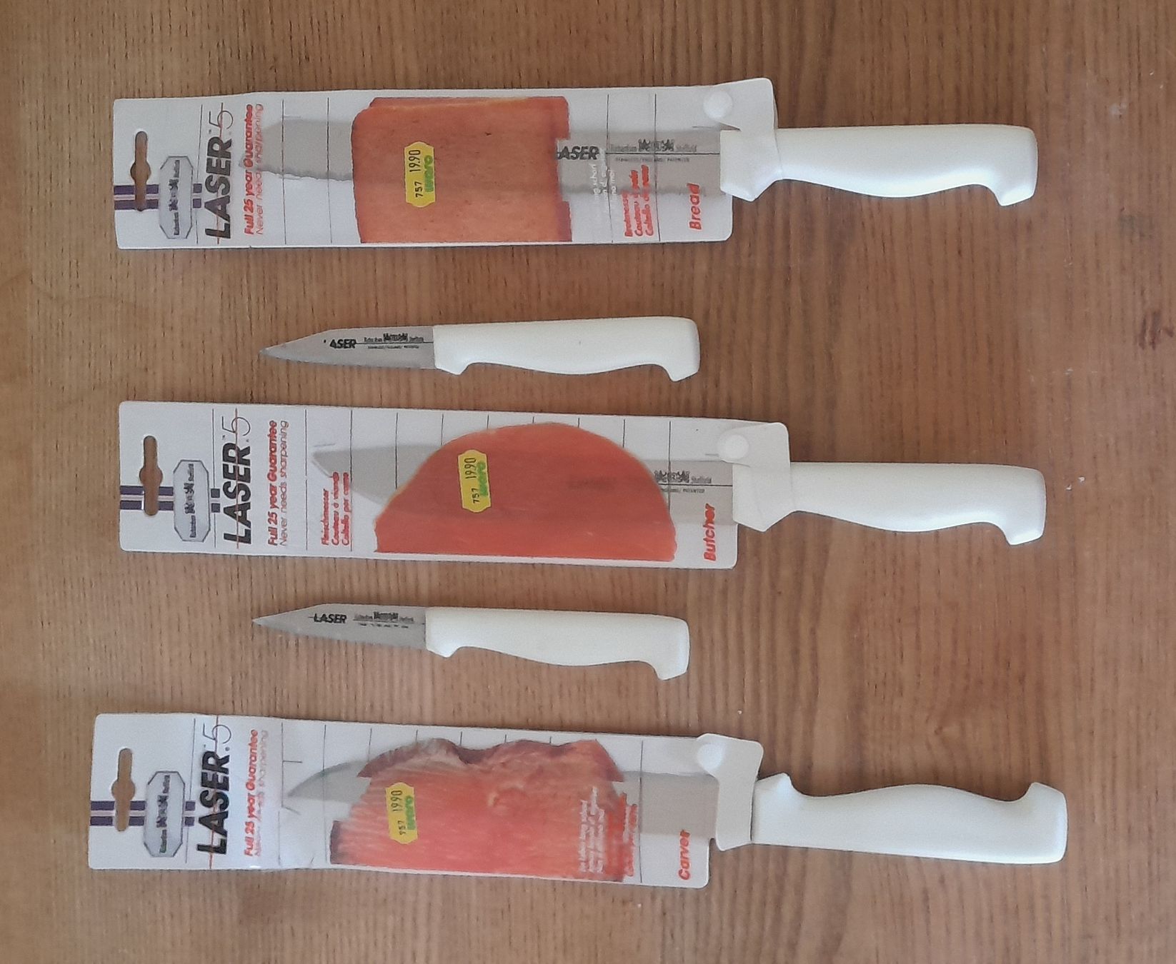 Coltelli da cucina: Messerset von Laser – Nuovo (secondo la descrizione) da Adlikon b. Andelfingen venduto da Kraemse