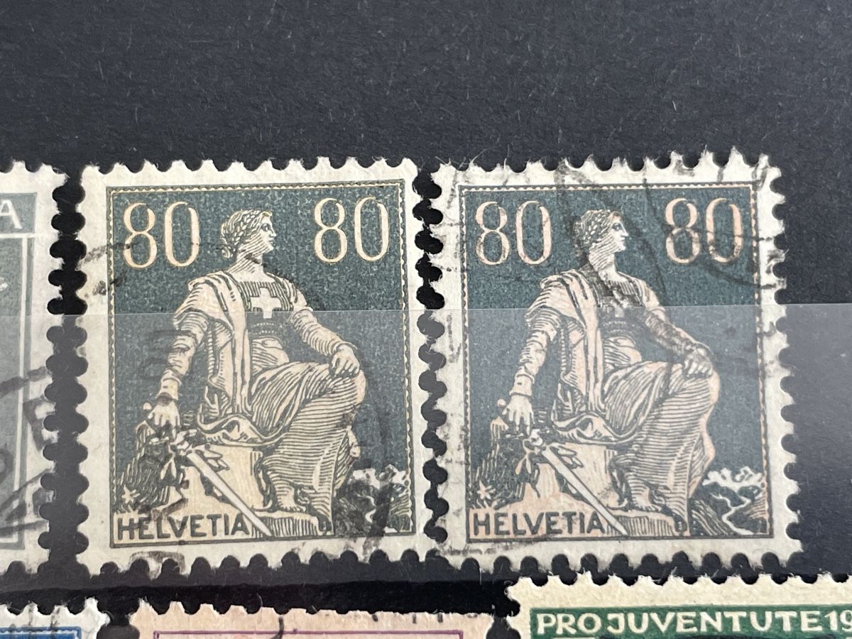 Tutti i francobolli: Lot Abart Marken  – Usato da Muri AG venduto da Briefmarke-Schweiz 9