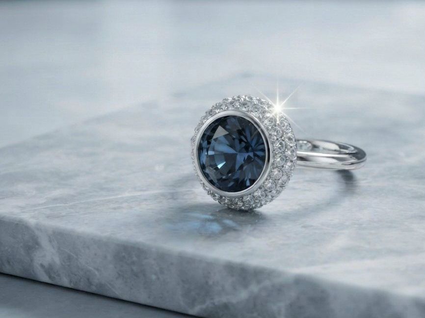 Anelli: Eleganter Ring mit Swarovski Steinen - Neu – Nuovo e nell'imballaggio originale da Uetikon am See venduto da Springdream