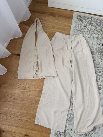 NEW - Set Top & Pants in Linen Style NP: 79.-