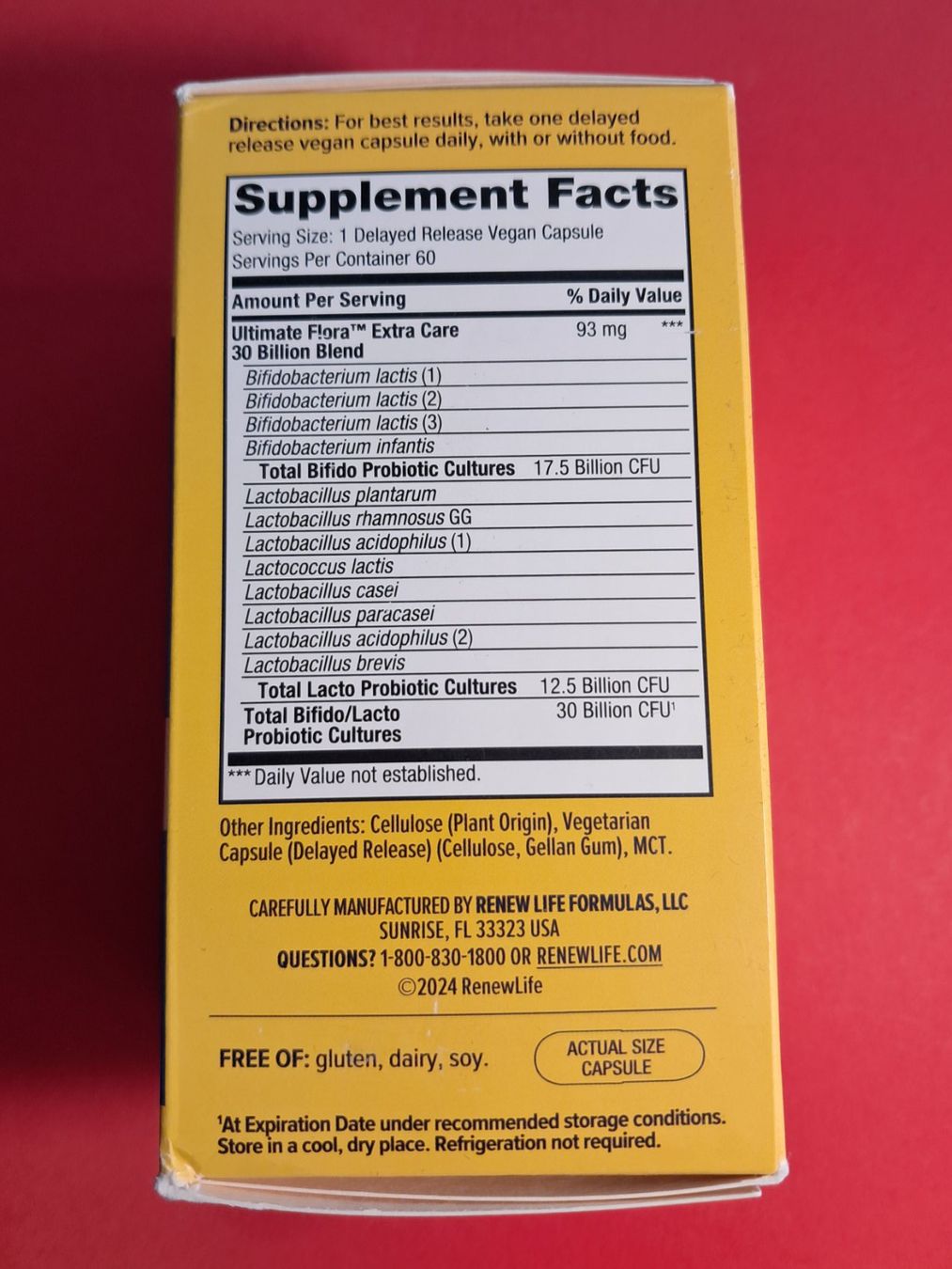 Lebensmittel & Spezialitäten: DARM Ultimate Flora 30 Billion Probiotika - 60 Kapseln! – Neu und originalverpackt aus Trübbach von Adam123456 2
