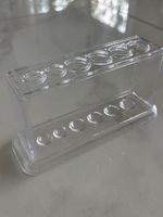 Stifthalter Acryl transparent für 6 Stifte/Reagenzglas