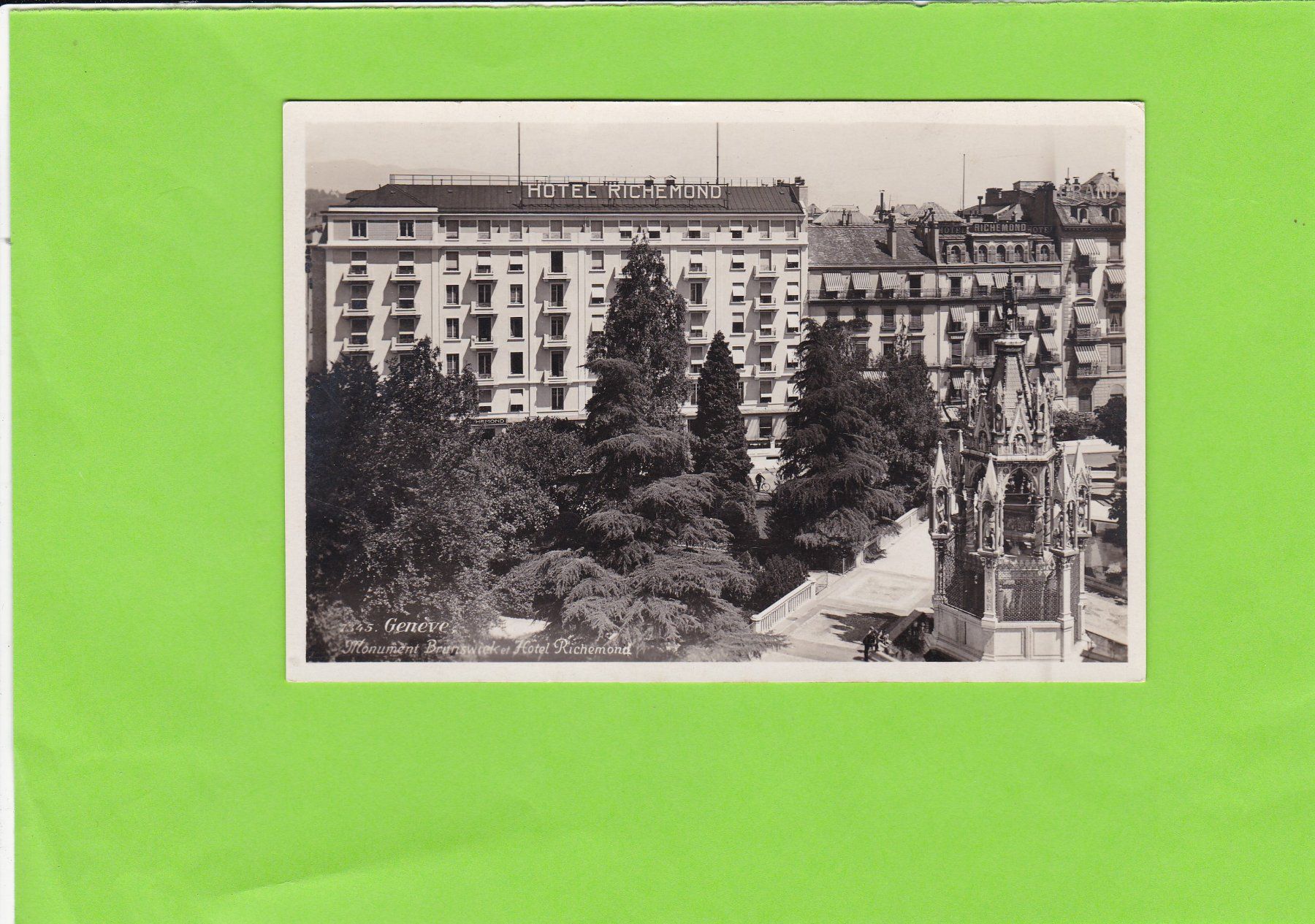 Ansichtskarten: Genève-Hôtel Richemond – Gebraucht aus St. Peterzell von neckertal