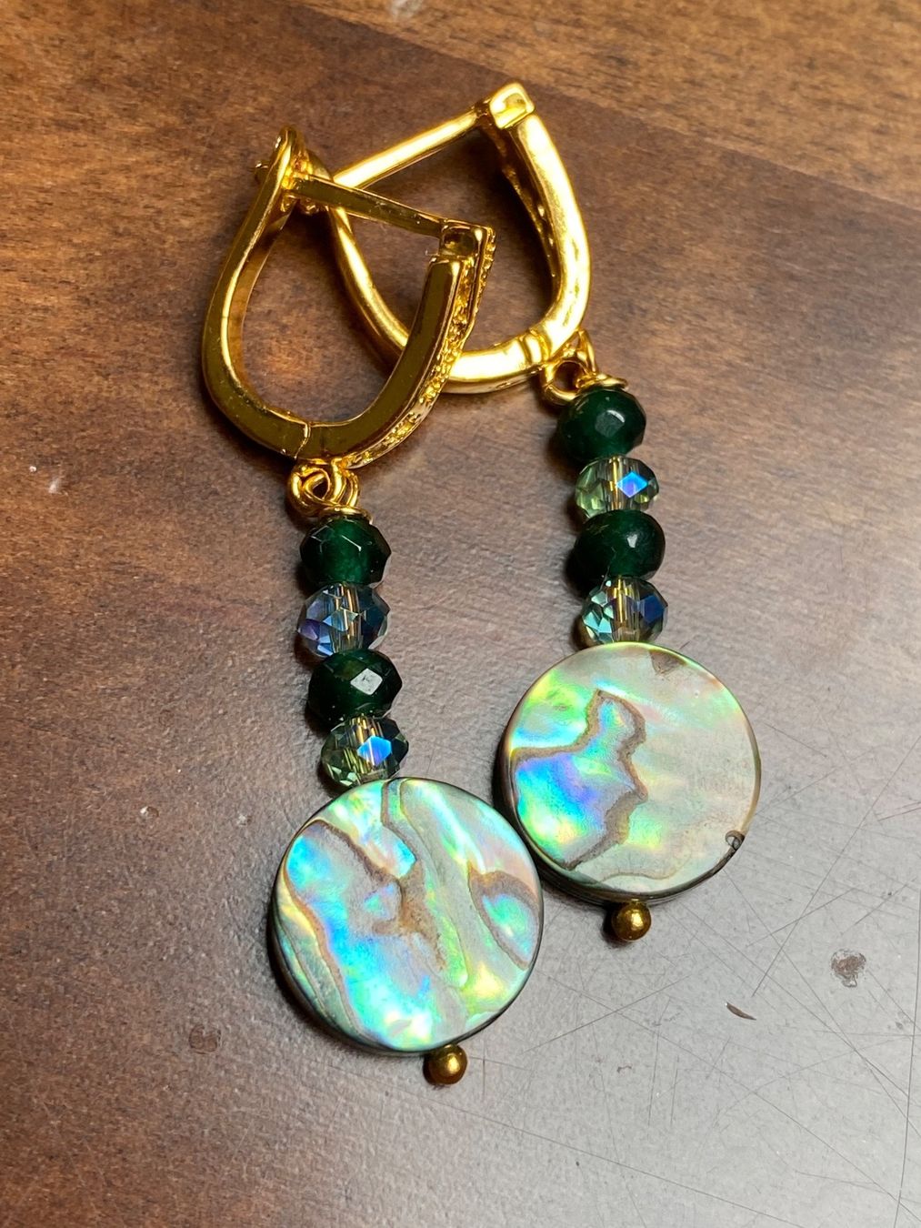 Swarovski Orecchini pendenti & Orecchini a lobo: Perlmutt, Smaragd, Swarovski Ohrringe NEU – Nuovo e nell'imballaggio originale da Basel venduto da Chili007 2