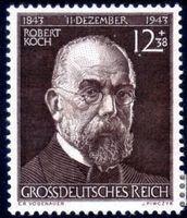 100. GEBURTSTAG KOCHS 1943 * MIT FALZSPUR * - AC17