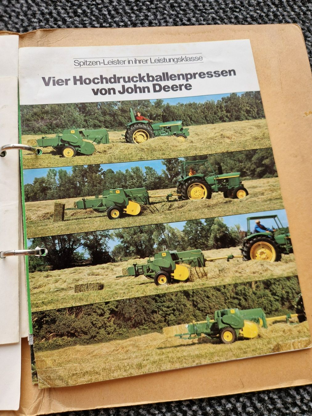 John Deere Trattori: Original John Deere Oldtimer Landmaschinen Prospekte – Usato da Dürnten venduto da Bachtel84 2
