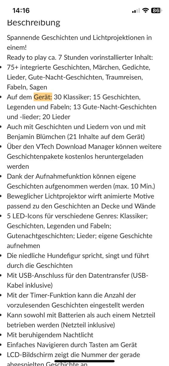 Audiolibri: Tolle VTech Hörspielbox – Usato da Ostermundigen venduto da Jehop 2