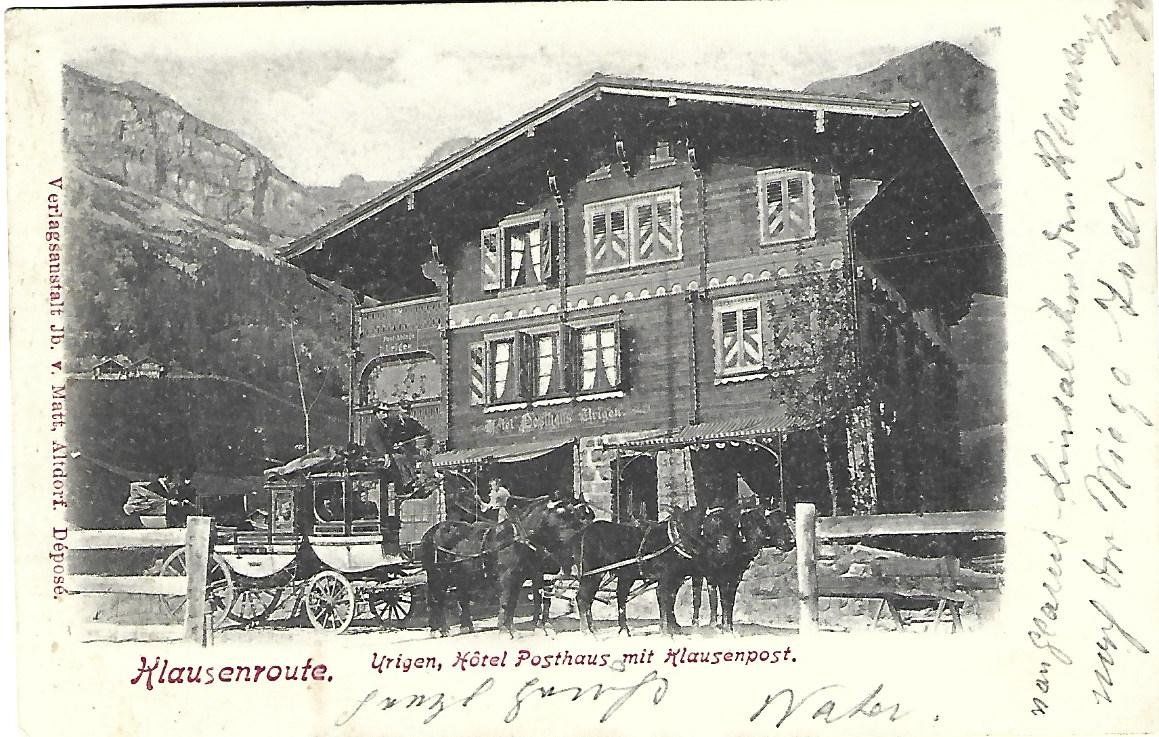 Cartes postales: Urigen Hotel Posthaus Klausenpostkutsche – D'occasion à Wetzikon ZH par Brulu100