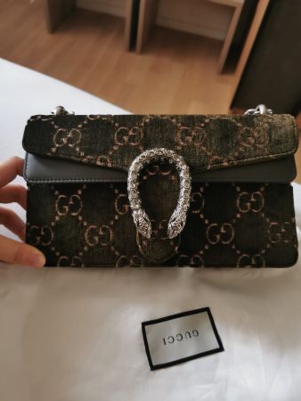 Gucci Dyonisus Velvet Medium Bag with Christal
