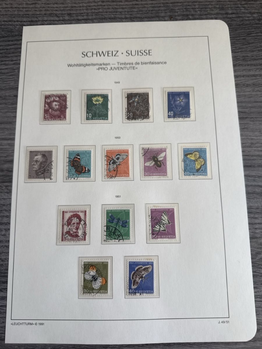 Tutti i francobolli: Schweizer Briefmarken Pro Juventute Sammlung, 1949-1951 – Nuovo (secondo la descrizione) da Tafers venduto da nicole.ts