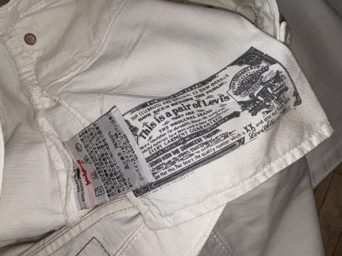 Levi's Jeans: Levis 501 white – Usato da Rombach venduto da akiromay 3