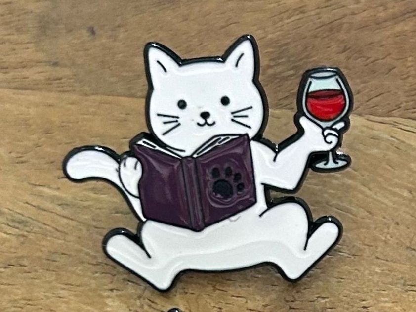 Placchette & Badge: Pin Katze Wein – Nuovo e nell'imballaggio originale da Geneve venduto da vane267