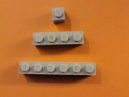 LEGO 3 pièces diverses grise