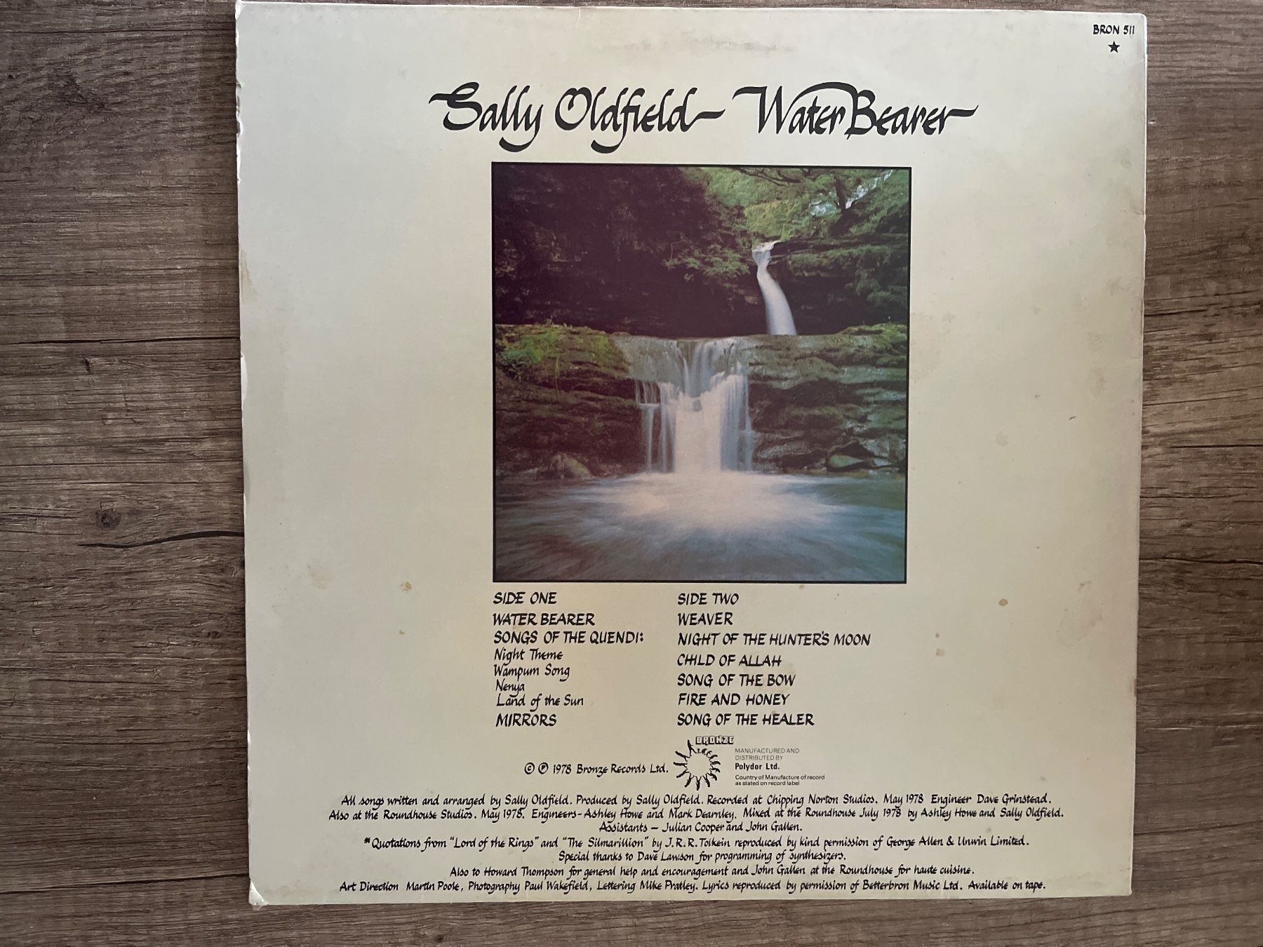 Dischi in vinile: A306/Sally Oldfield - Water Bearer – Usato da Frutigen venduto da Philippe_jsp 1