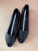 Schwarze Ballerinas v. Venturini Grösse 39, Echtleder, NEU