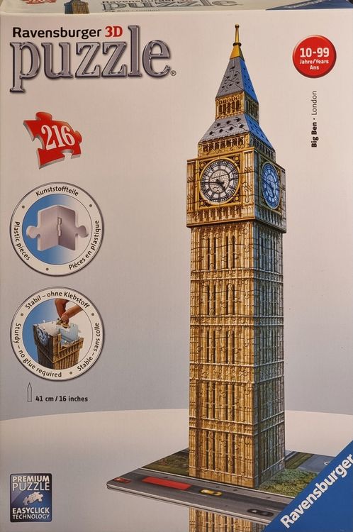 3D Puzzle Big Ben London Ravensburger 216 Teile | Kaufen auf Ricardo