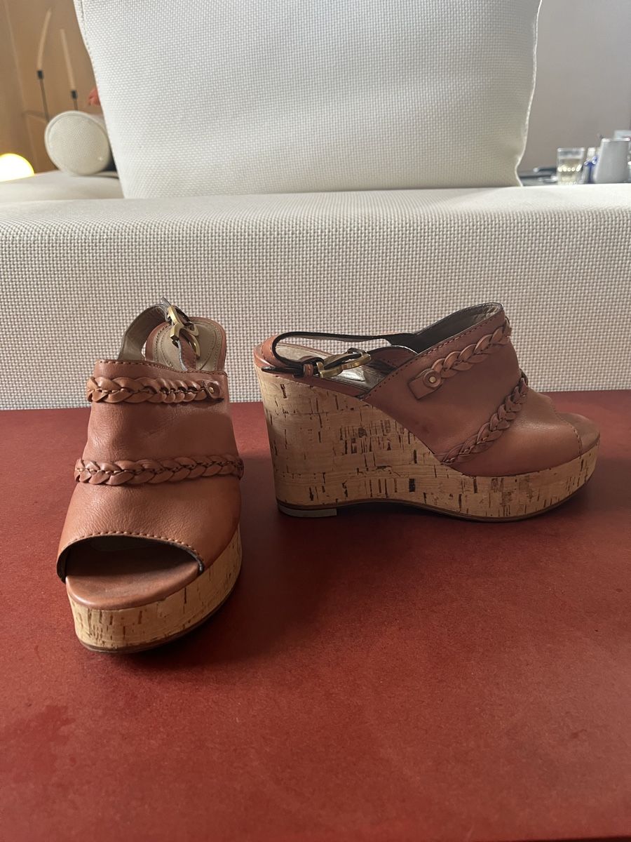 Chloé Scarpe da donna: Chloé Plateau Sandale Gr. 38 – Usato da Rodels venduto da flor323