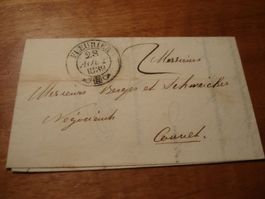 Faltbrief Vorphila, o Fleurier 28.Aug 1838, - roter o Couvet