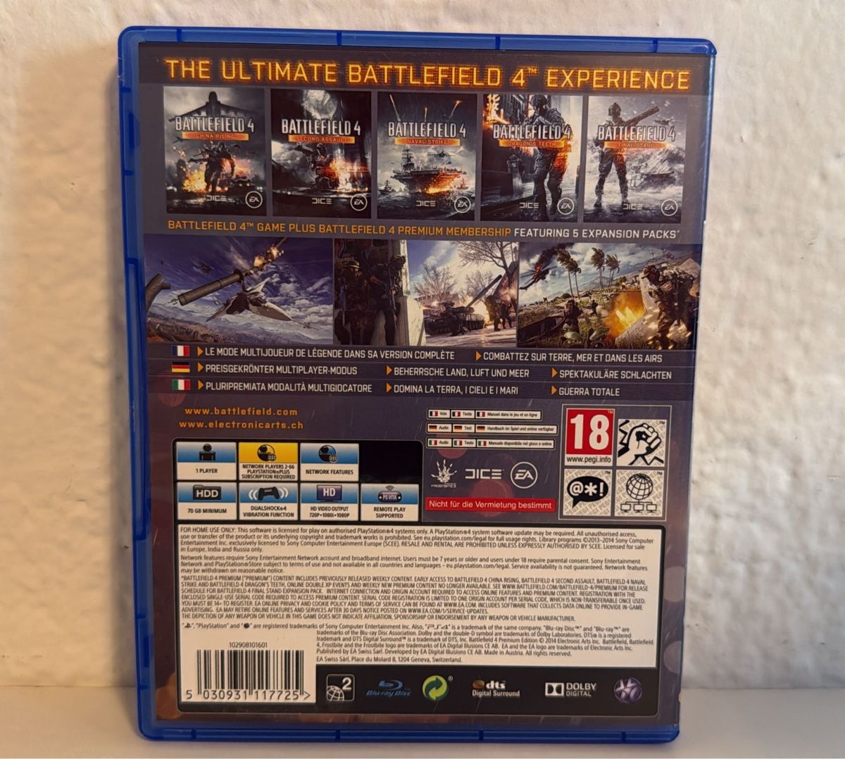 Sony Giochi: Battlefield 4 Premium Edition - PS4/PS5 Game - Excellent! – Usato da Ehrendingen venduto da bubulence 1