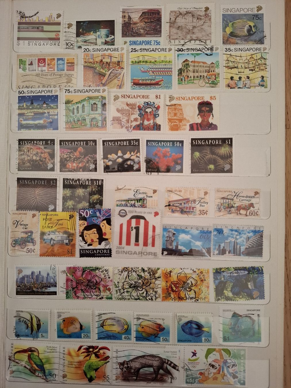 Alle Briefmarken: timbres Singapour – Gebraucht aus Onex von lmarconi
