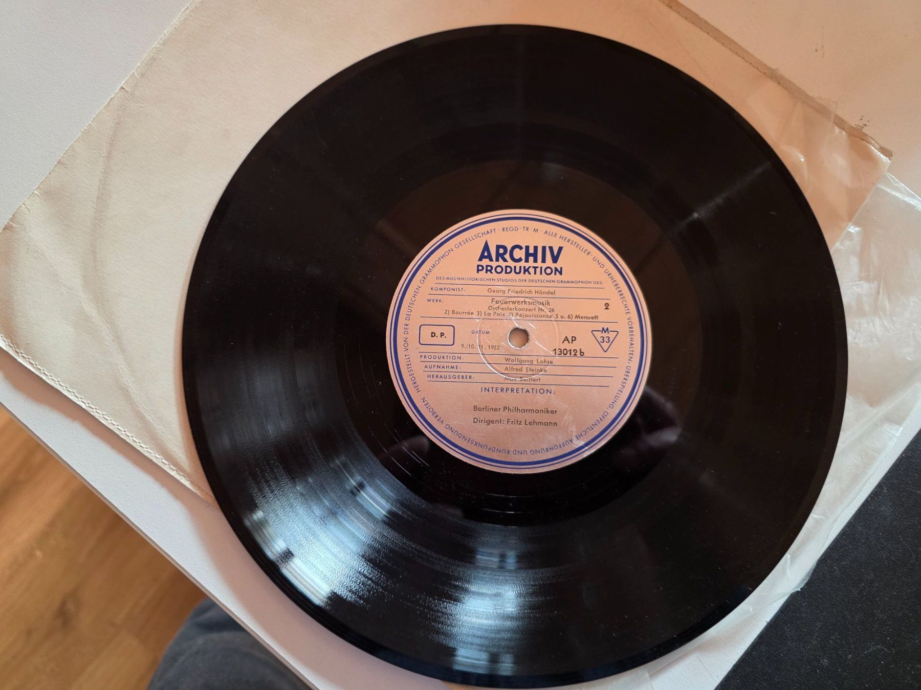 Dischi in vinile: LP: Schellack: Feuerwerksmusik G.F. Händel – Usato da Walterswil BE venduto da Lonitti 4