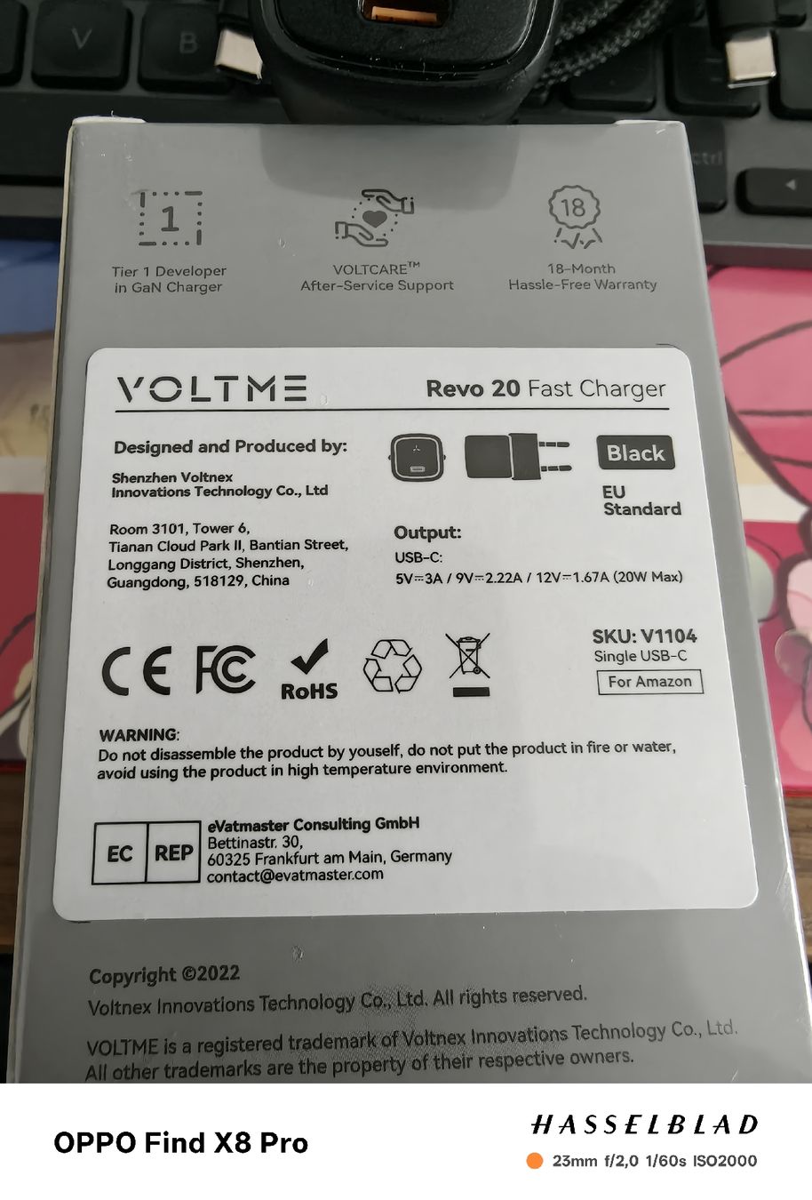 Ladegeräte: Prise charge rapide 20w et câble 60w usb-c – Neu und originalverpackt aus noréaz von mepla76 2