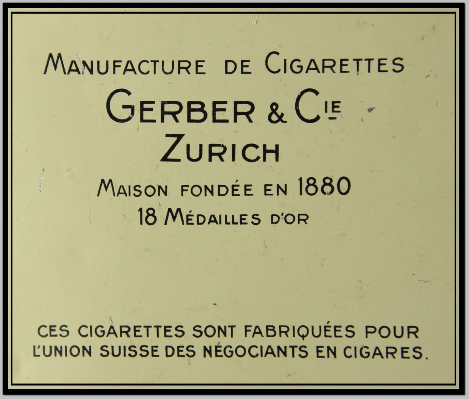 Altri Prodotti per fumatori: Gerber & Cie. Zürich Zigaretten Dose – Usato da Langenthal venduto da hamster-raeumung 6