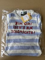 Sterneföifi Langarm-Body Gr. 50/56 „Bim Omi isch‘s am schö…