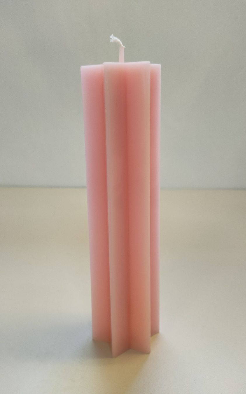 Candele: Kerze Sechsstern rosa – Nuovo (secondo la descrizione) da Rothrist venduto da GIWALD 1