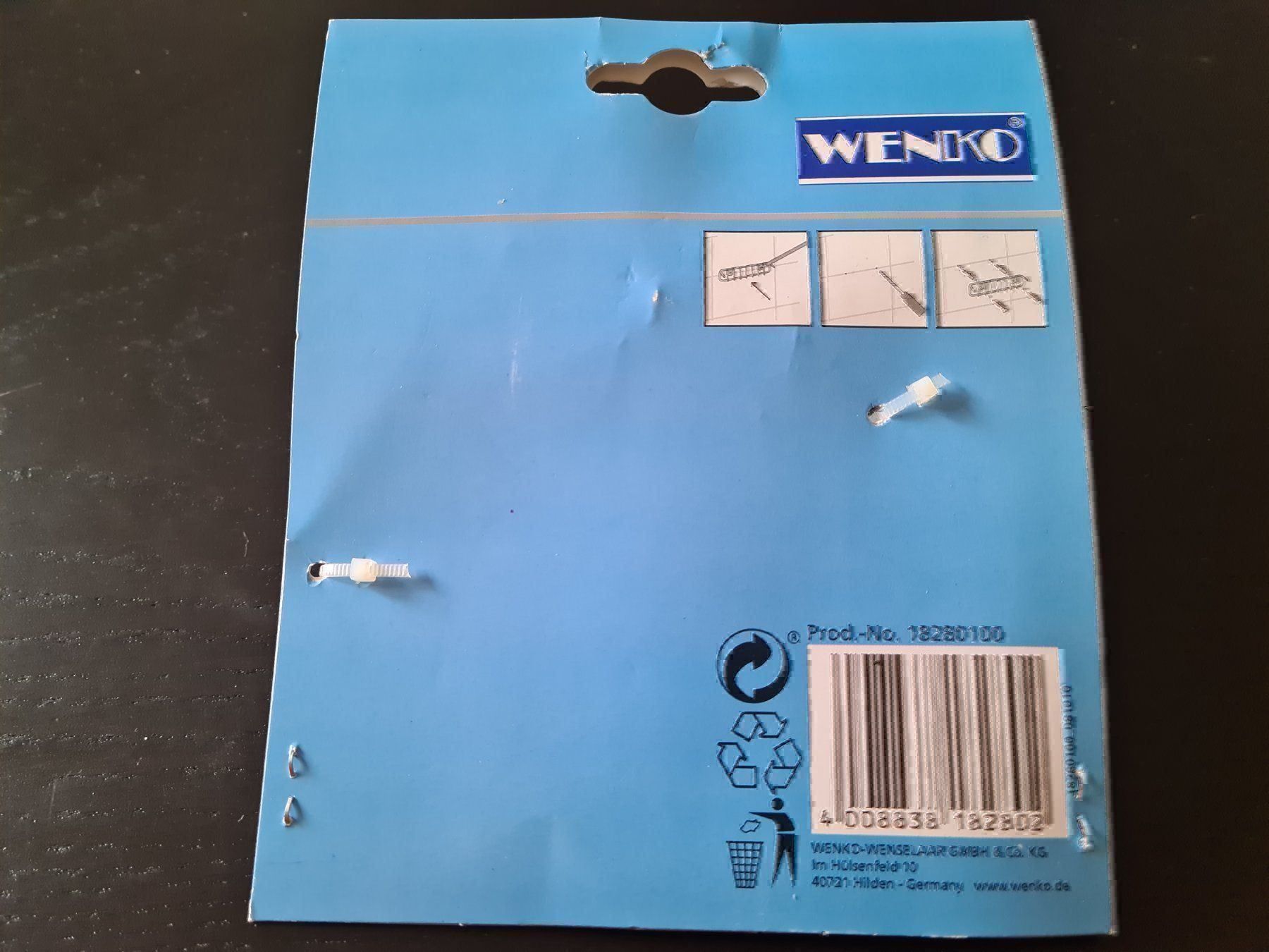 Wenko Supporti a parete: Haartrocknerhalter Milano – Nuovo e nell'imballaggio originale da Erstfeld venduto da Uhu1980 1