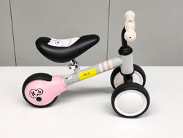 Kinder Laufrad Rosa mit 3 Rädern -Wiitergäh