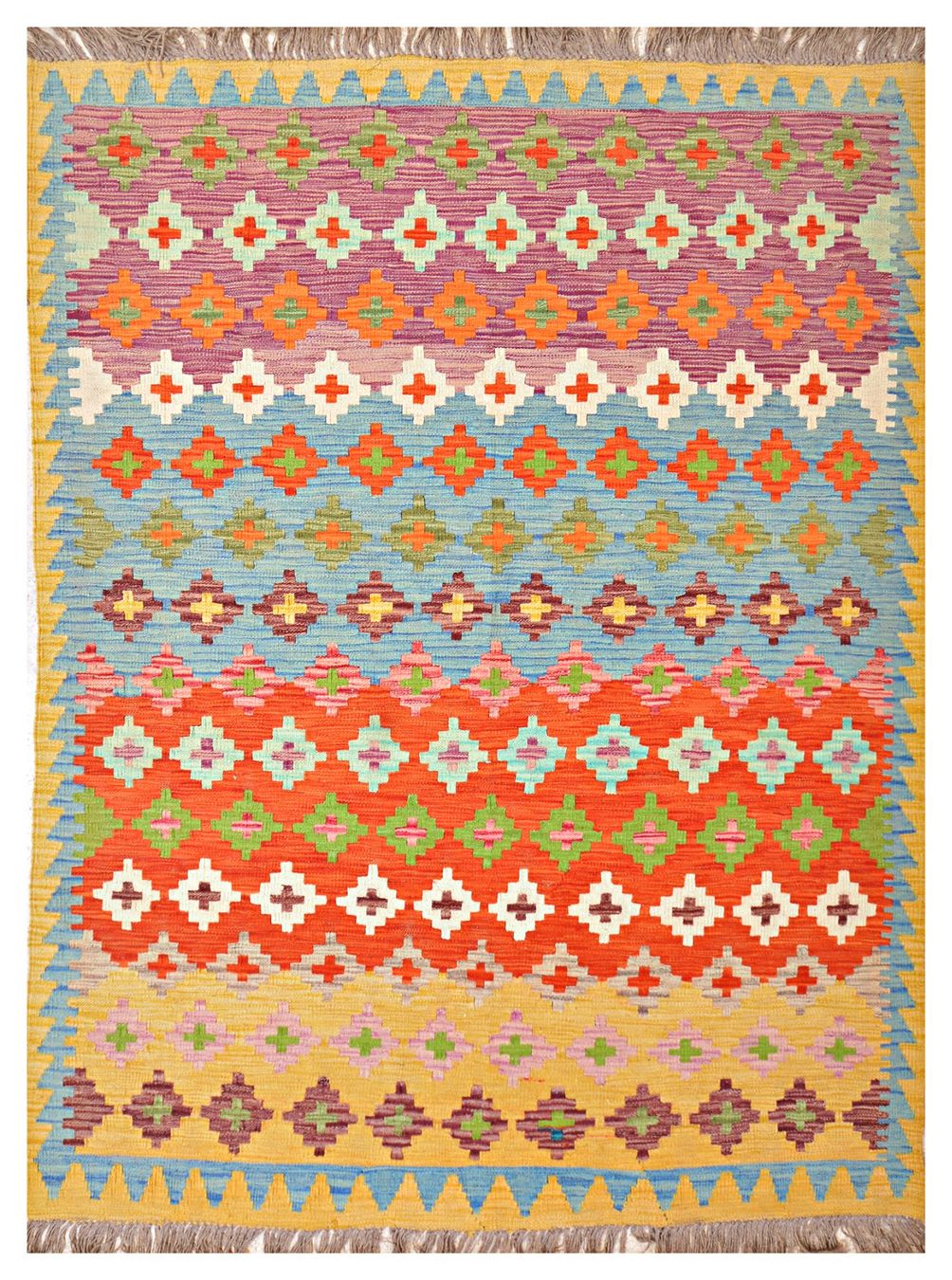 Kelim Tappeti: Oriente Kelim Teppich 150x200 Cm – Nuovo e nell'imballaggio originale da Lahore venduto da Fairways79 1