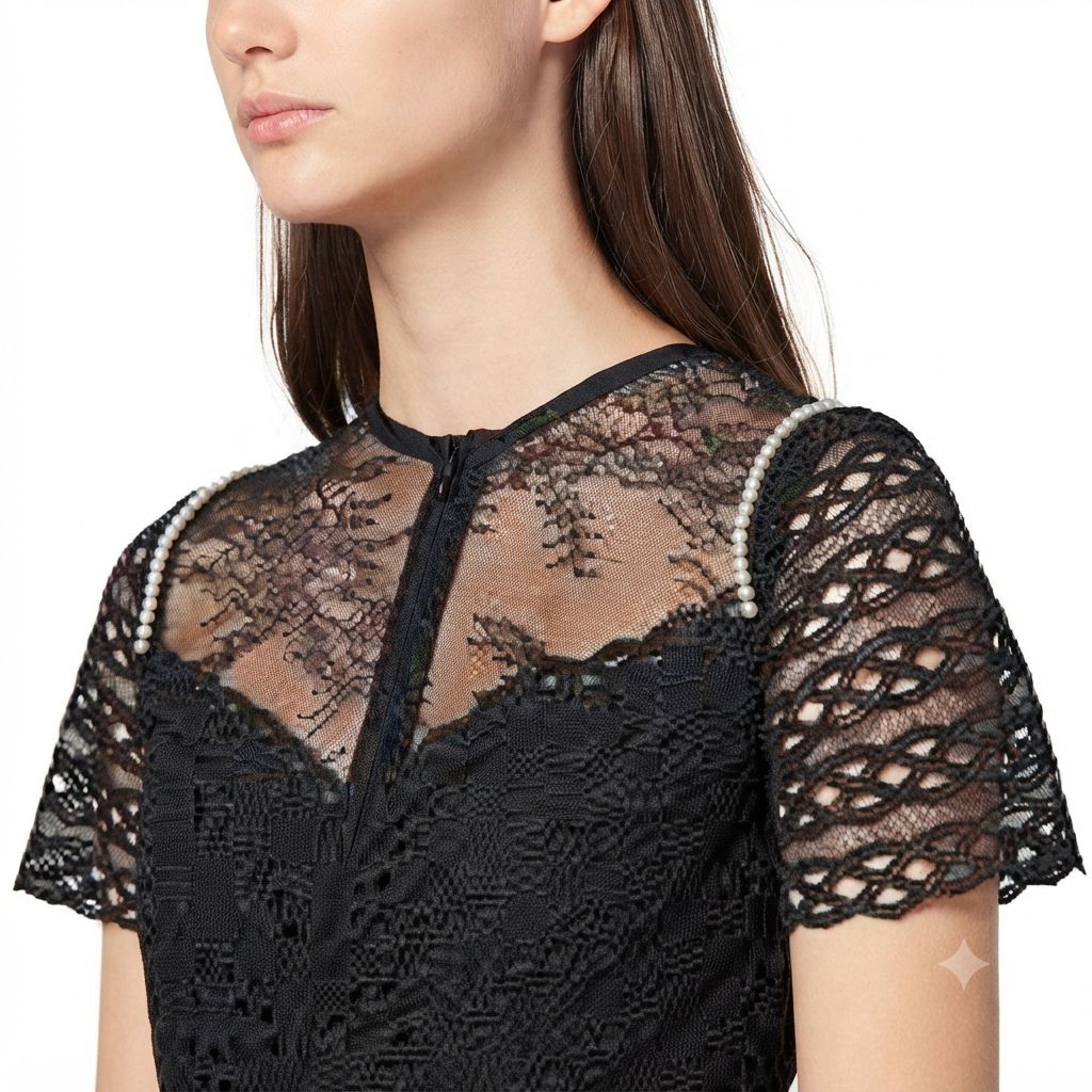 Sandro Vestiti: Sandro Paris Lace Mini Dress – Nuovo (secondo la descrizione) da Pfeffingen venduto da Elegant_trend 1