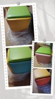 Tabouret magique5 multi couleur rangés dans un cube45 /45/45