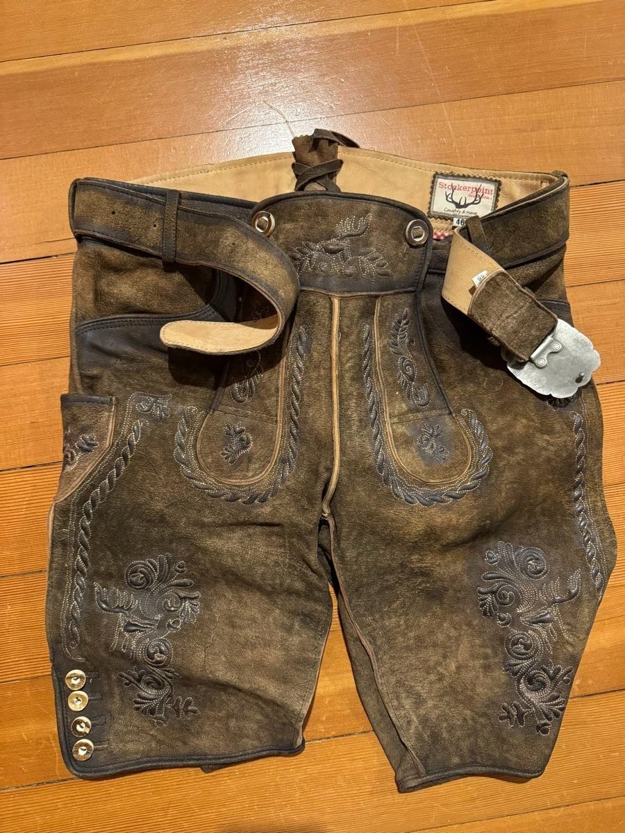 Costumi: Schöne handmade Stockerpoint Lederhose mit Trachtenhemd – Nuovo (secondo la descrizione) da Bonstetten venduto da Foxi11 8