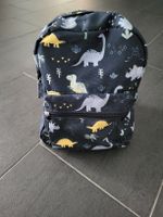 Kinder Dinosaurier Rucksack dunkelblau