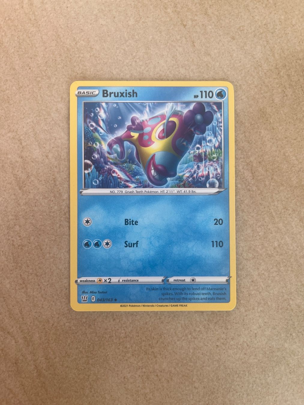 Pokémon Carte collezionabili: Carte Pokemon Bruxish - Battle Styles - EN – Usato da Vernayaz venduto da Darkfrost