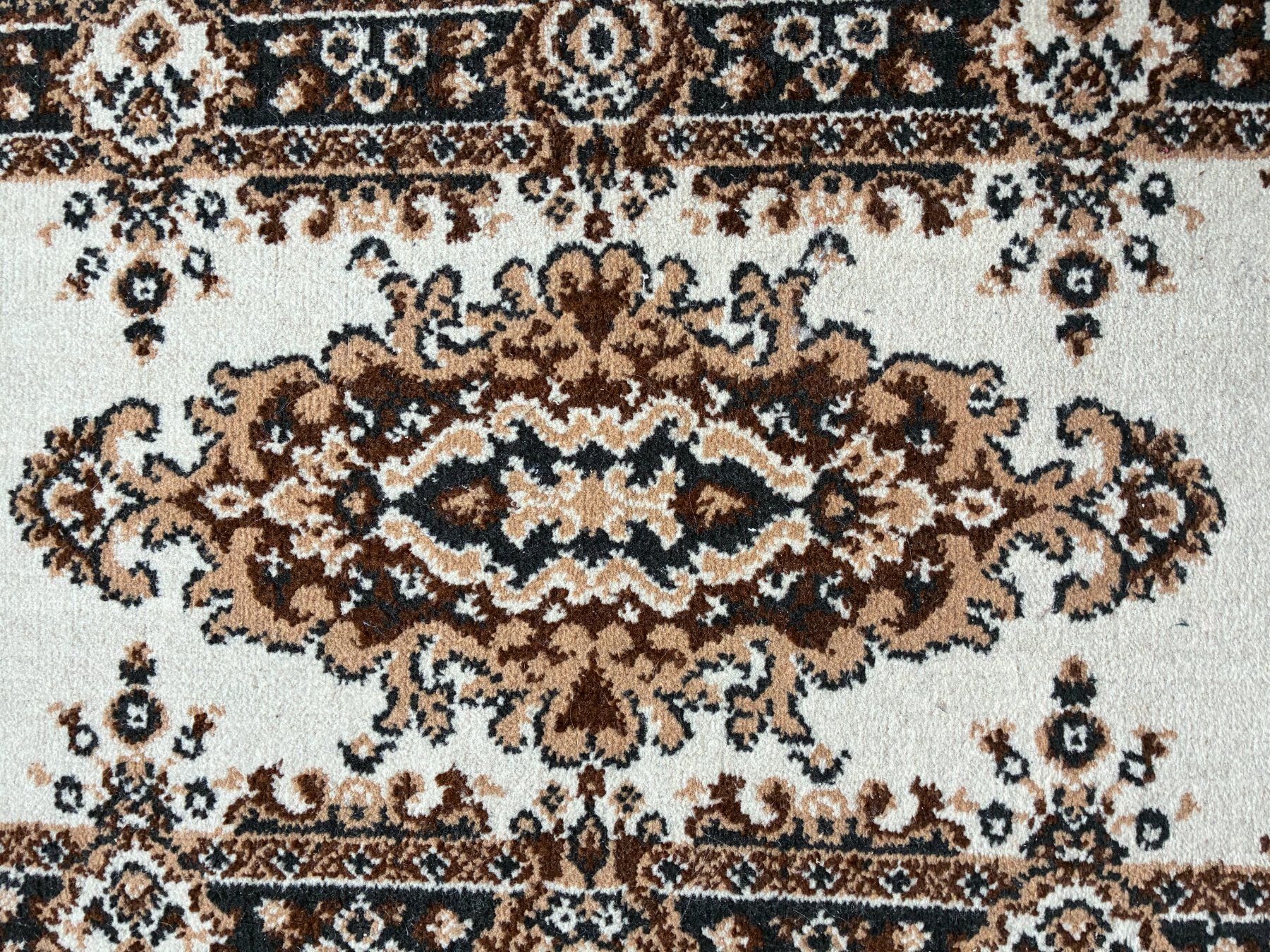 Tappeti: Orientteppich, florales Medaillon Muster + Fransen, 49x112cm – Usato da Biberist venduto da longimanus3 2