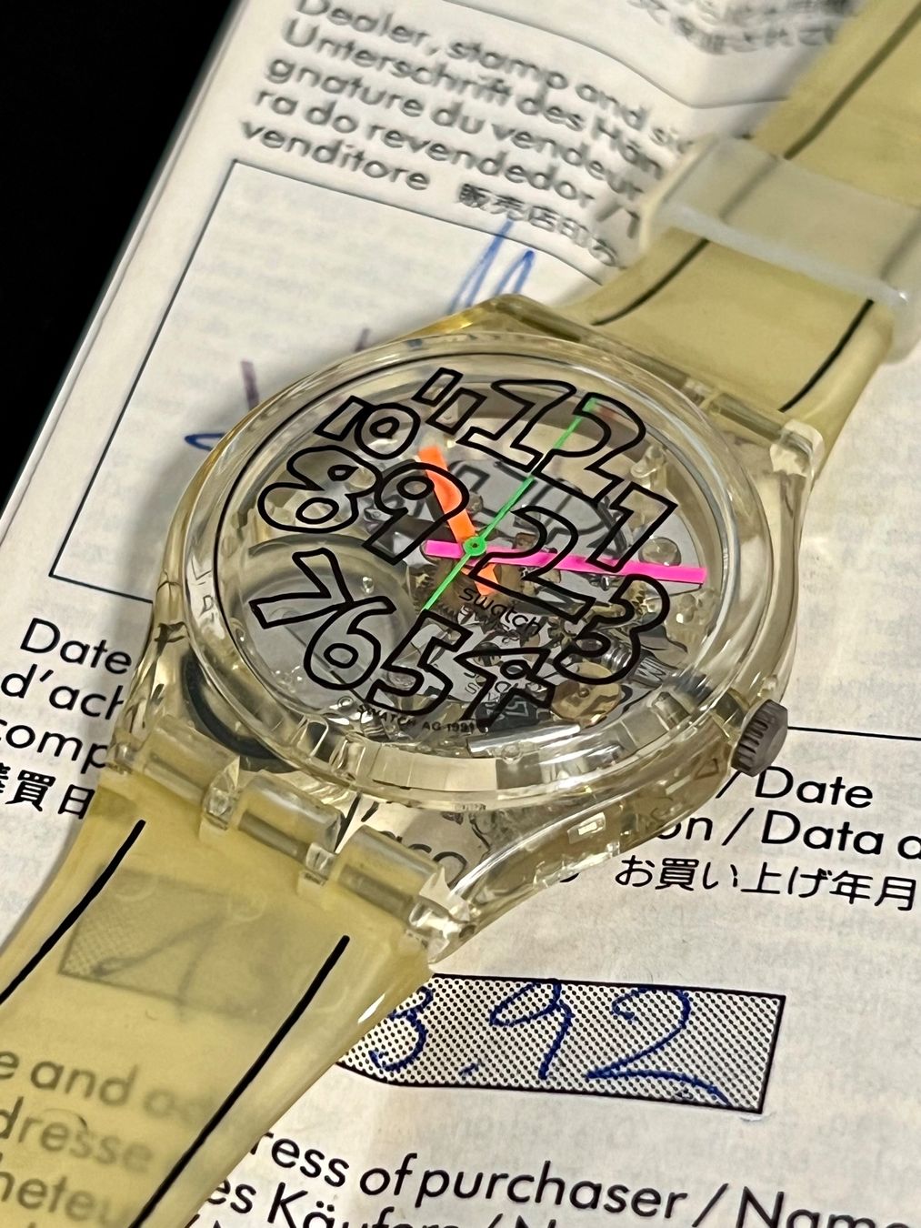 Swatch Orologi: Swatch GZ124 Scribble 1993 Gent Club – Usato da Sion venduto da ROBY_ROBY_ROBY 3