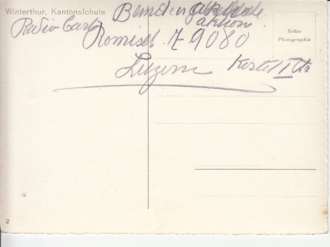 Cartoline postali: Winterthur ca. 1935 – Usato da Bürglen TG venduto da StampGraf 1