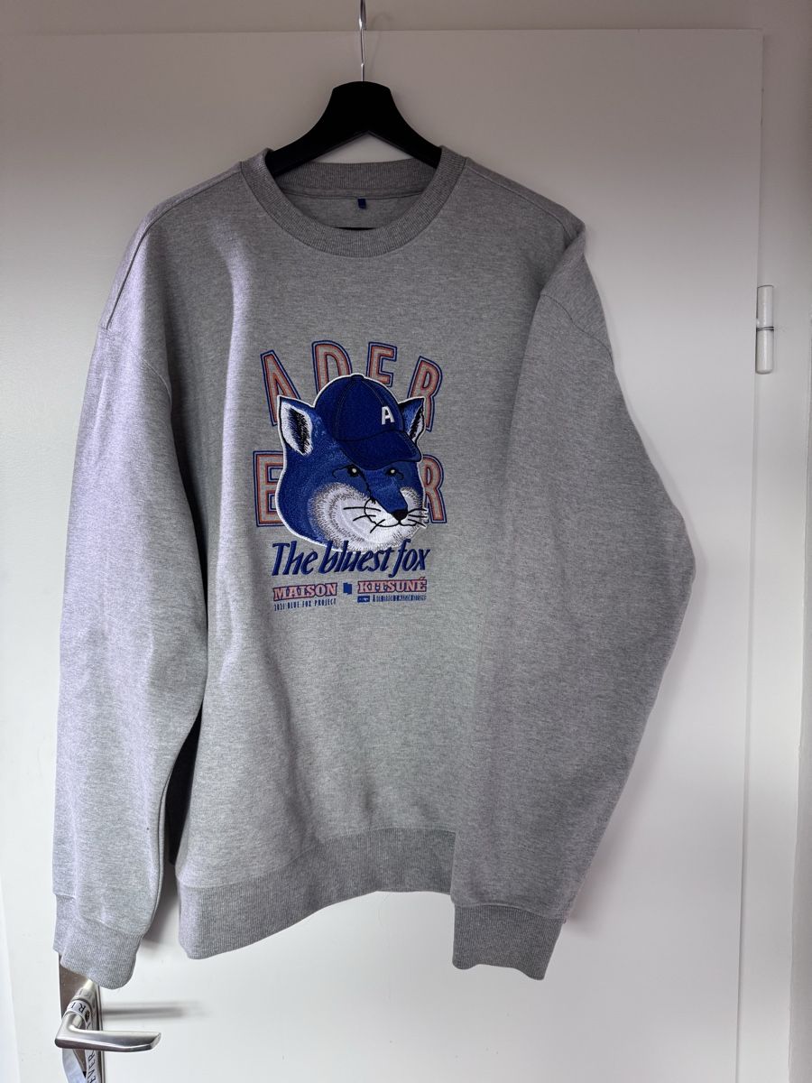 Pulls & Sweat-shirts: Sweatshirt Ader Error x Maison Kitsune grau Grösse A2 – Neuf (Voir description) à Luzern par dannaddannad